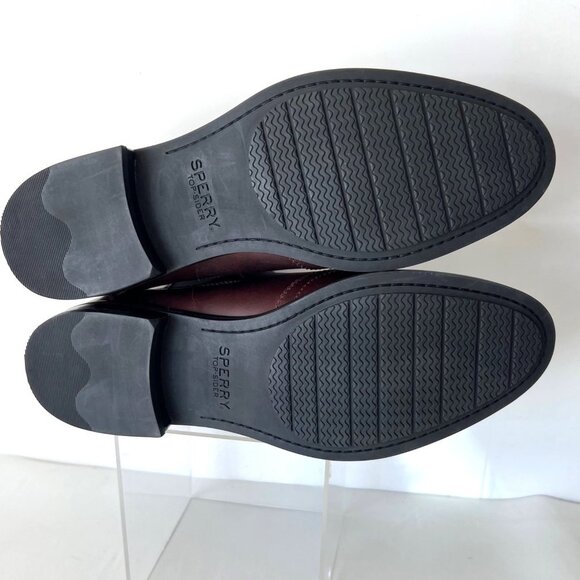 Sperry Women Leather Ankle Boots Brown Chelsea Boots Size 10 - Picture 4 of 9